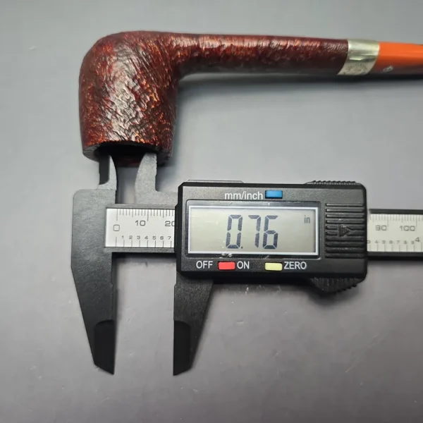 Peterson Irish Harp 264 Sandblasted Canadian w Silver Briar Pipe, New - Image 13