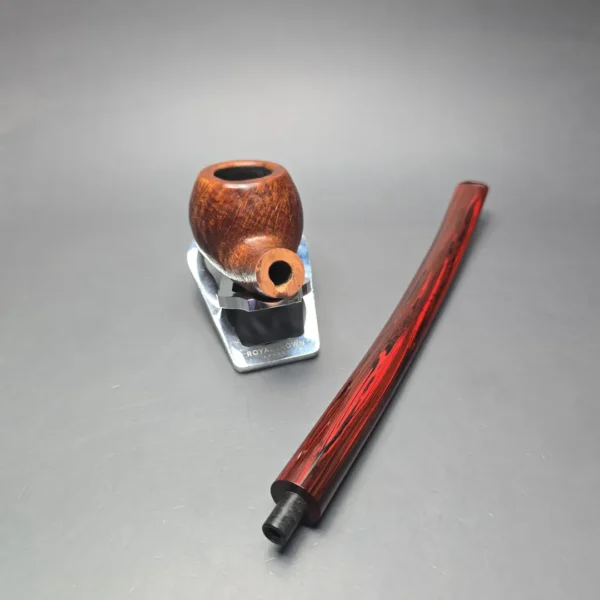 Sean Reum Contrast Sandblasted Churchwarden Estate Briar Pipe, American Estates - Image 13
