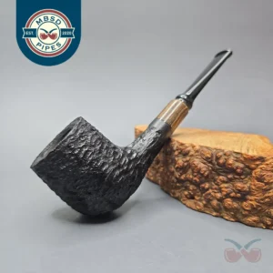 MBSD Briars by Piero Vitale Black Rusticated Billiard with Zebrawood (New)