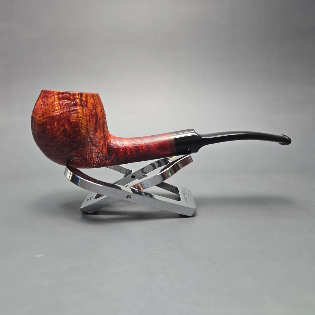 Sean Reum Glacier Sandblasted Apple Estate Briar Pipe, American Estates - Image 2