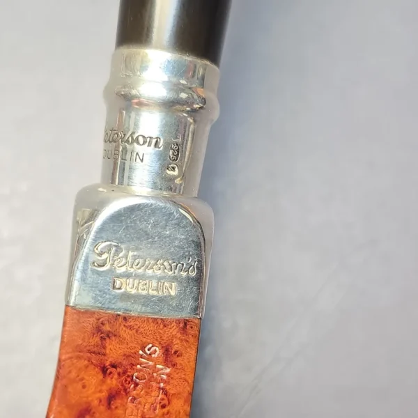 Peterson 2000 Pipe of the Year Smooth Pot with Silver (Estate) - Image 11