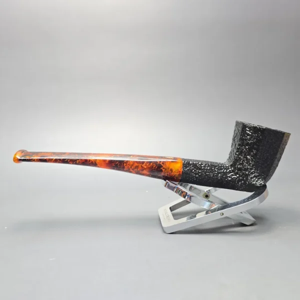 Savinelli Ottagono Long II Sandblasted Panel Dublin Briar Pipe, New, 6mm - Image 4