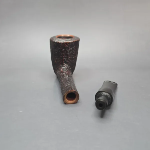 Savinelli Autograph 5 Sandblasted Long Shank Dublin Estate Briar Pipe, Italian Estates - Image 14