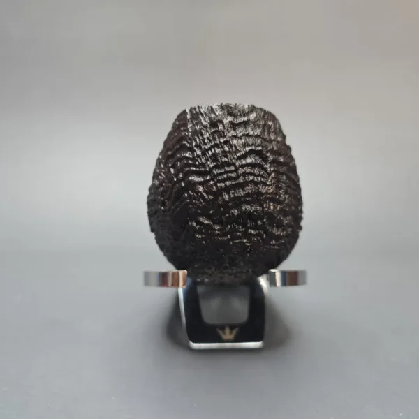 Abe Herbaugh Sandblasted Brandy w/ Silver Estate Briar Pipe, American Estates - Image 3