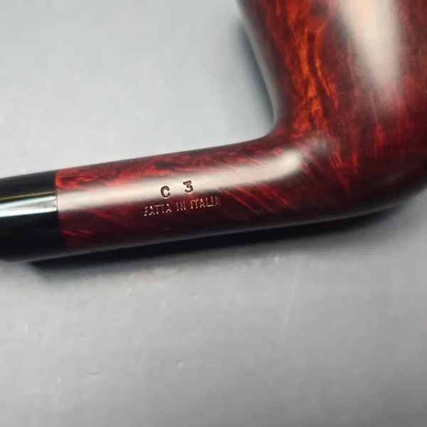 Calibano (Mastro de Paja) 128 C3 Smooth Dublin Estate Briar Pipe, Unsmoked - Image 11