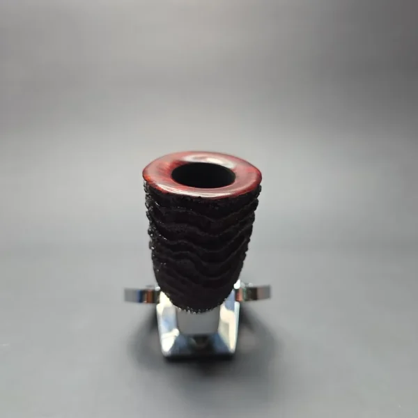 Walt Cannoy Cardinal House Morton Partially Rusticated Dublin w/ Silver Handmade Briar Pipe, New - Image 3