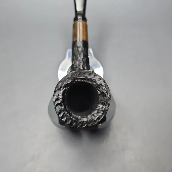 MBSD Briars by Piero Vitale Black Rusticated Billiard with Zebrawood (New) - Image 7