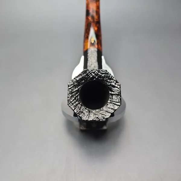 Savinelli Ottagono Long II Sandblasted Panel Dublin Briar Pipe, New, 6mm - Image 6