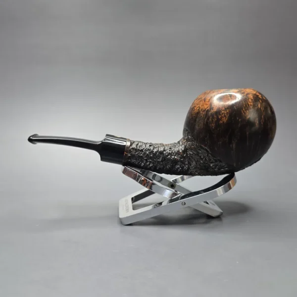 Poul Winslow Crown Viking Partially Rusticated Apple Estate Briar Pipe, Danish Estates - Image 13