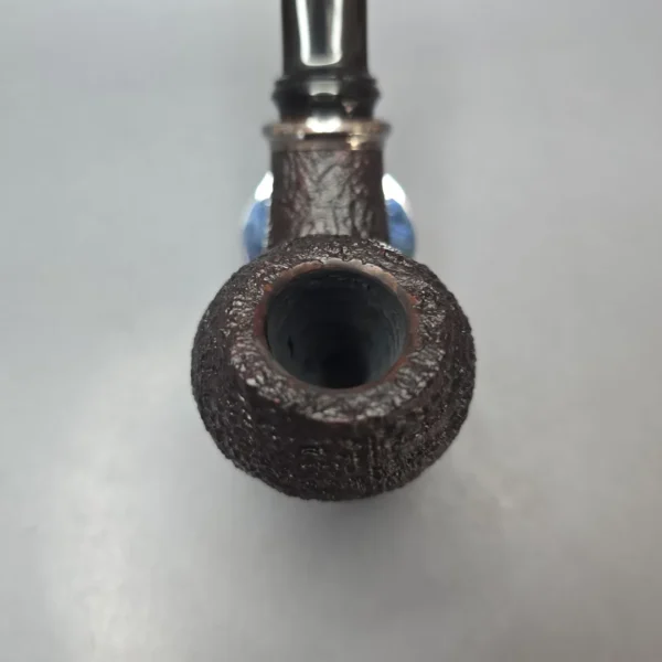 Abe Herbaugh Sandblasted Brandy w/ Silver Estate Briar Pipe, American Estates - Image 7