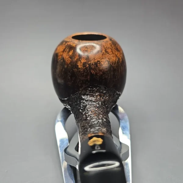 Poul Winslow Crown Viking Partially Rusticated Apple Estate Briar Pipe, Danish Estates - Image 11