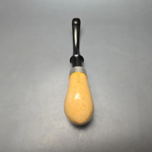 Belt Fumed African Block Meerschaum Bent Billiard w/ Les Wood Silver Estate Pipe, Unsmoked - Image 10