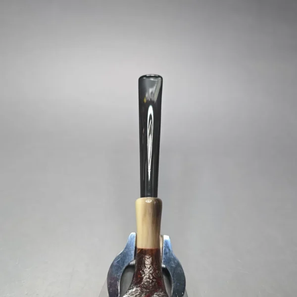 MBSD Briars Modern Masters 3 Sandblasted Tulip w/ Faux Horn Handmade Briar Pipe, New - Image 8