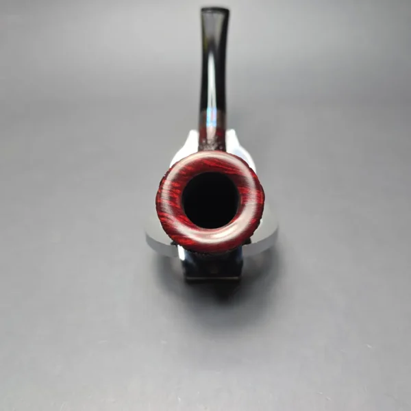 Walt Cannoy Cardinal House Morton Partially Rusticated Dublin w/ Silver Handmade Briar Pipe, New - Image 6