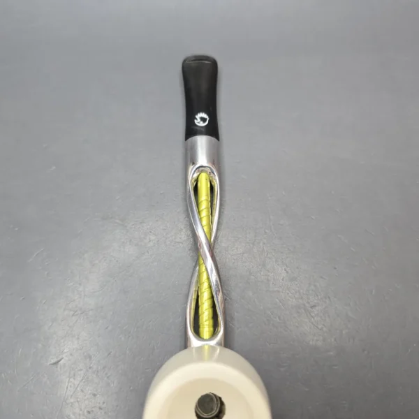 Falcon Shillelagh Green w/ MBSD Meerschaum Brandy Block Meerschaum Bowl Pipe, New - Image 8