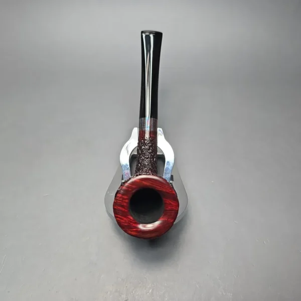 Walt Cannoy Cardinal House Morton Partially Rusticated Dublin w/ Silver Handmade Briar Pipe, New - Image 8