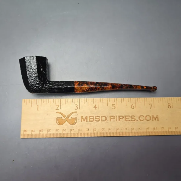 Savinelli Ottagono Long II Sandblasted Panel Dublin Briar Pipe, New, 6mm - Image 12