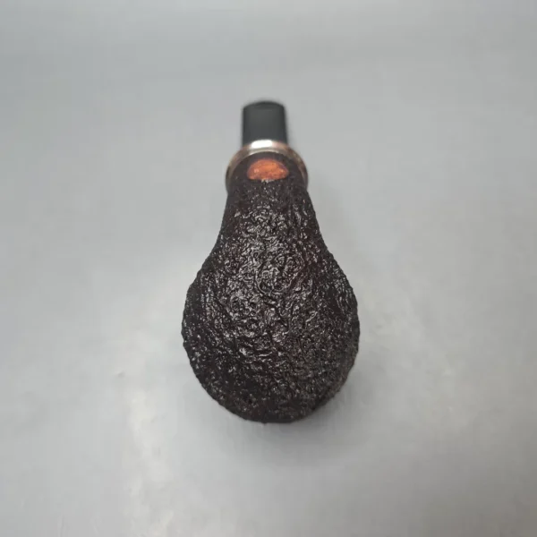 Abe Herbaugh Sandblasted Brandy w/ Silver Estate Briar Pipe, American Estates - Image 10