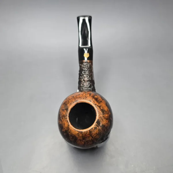 Poul Winslow Crown Viking Partially Rusticated Apple Estate Briar Pipe, Danish Estates - Image 9