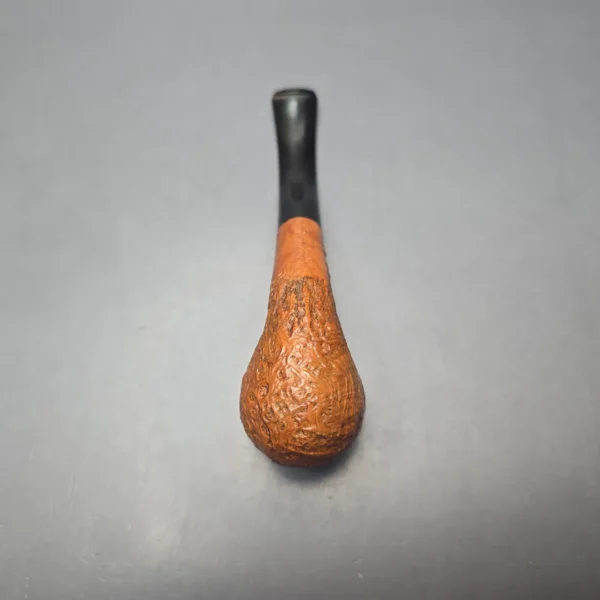 Charatan's Make Reuben Era 110 Sandblasted Bent Billiard Estate Briar Pipe, Unsmoked - Image 10