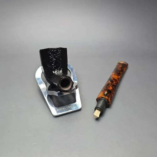 Savinelli Ottagono Long II Sandblasted Panel Dublin Briar Pipe, New, 6mm - Image 14