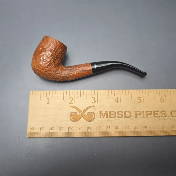 Charatan's Make Reuben Era 110 Sandblasted Bent Billiard Estate Briar Pipe, Unsmoked - Image 13