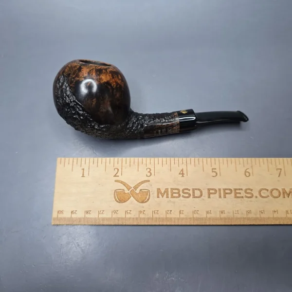 Poul Winslow Crown Viking Partially Rusticated Apple Estate Briar Pipe, Danish Estates - Image 3