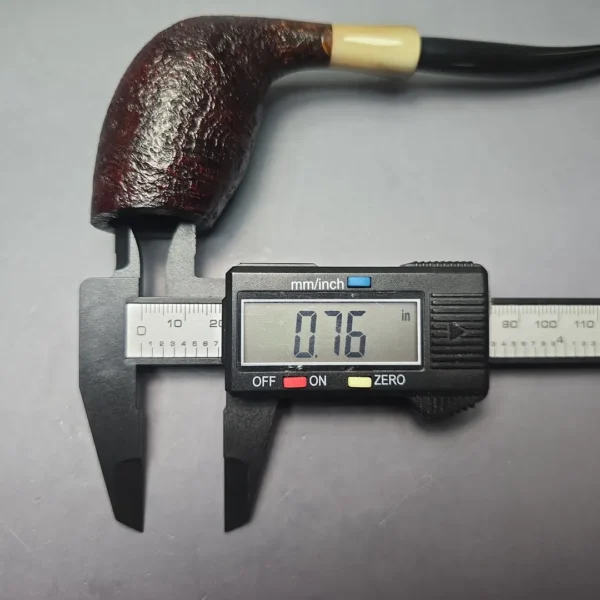 MBSD Briars Modern Masters 3 Sandblasted Tulip w/ Faux Horn Handmade Briar Pipe, New - Image 14