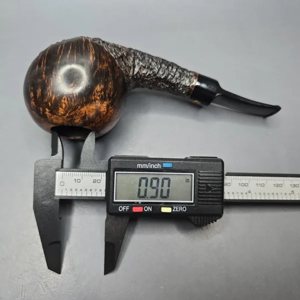Poul Winslow Crown Viking Partially Rusticated Apple Estate Briar Pipe, Danish Estates - Image 4