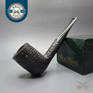 Ben Wade (Peter Wilson) Magnum Sandblasted Billiard Estate Briar Pipe, Unsmoked
