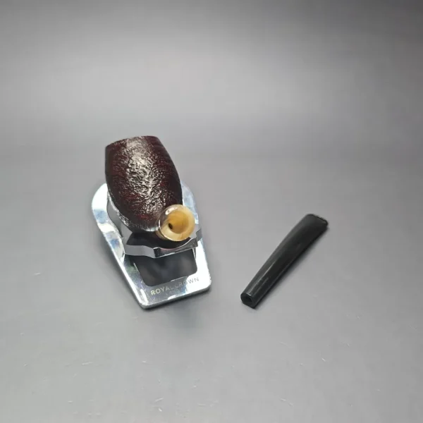 MBSD Briars Modern Masters 3 Sandblasted Tulip w/ Faux Horn Handmade Briar Pipe, New - Image 15
