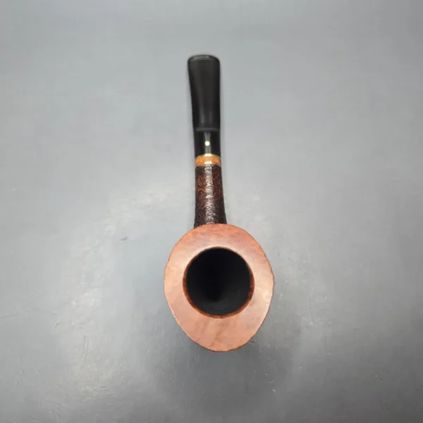 Savinelli Punto Oro Mister G 904 KS Partially Sandblasted Dublin Estate Briar Pipe, Italian Estates, 6mm - Image 9