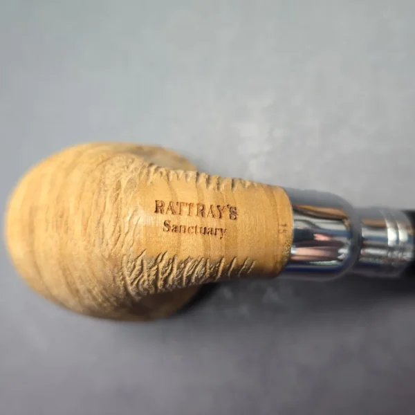 Rattray's Sanctuary Olive Brushed 15 Rhodesian Estate Pipe, Unsmoked, 9mm - Image 10