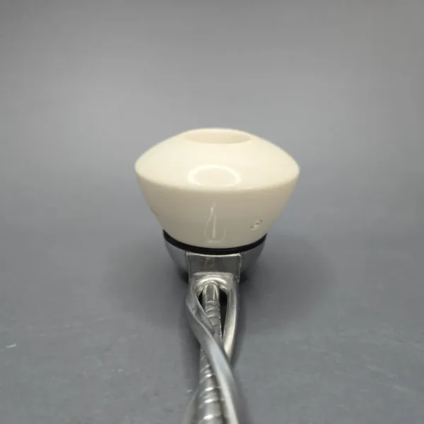 Falcon Shillelagh Chrome w/ MBSD Meerschaum Dublin Block Meerschaum Bowl Pipe, New - Image 6