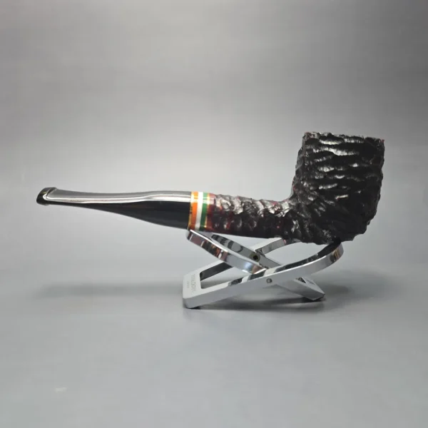 Peterson 2026 St Patrick's Day 107 Rusticated Billiard Briar Pipe, New - Image 4