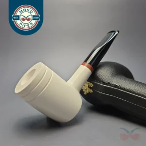 MBSD Meerschaum Deluxe Smooth "Whittler" Poker with Briar-Mortise (New)