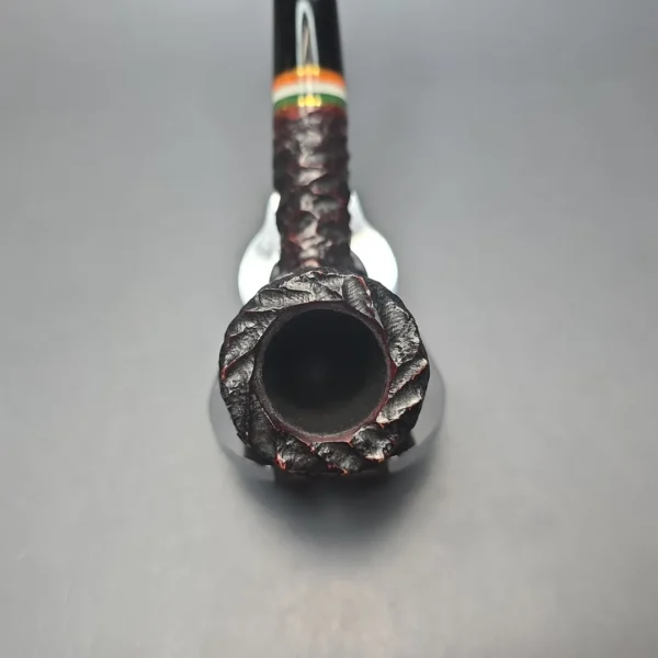 Peterson 2026 St Patrick's Day 107 Rusticated Billiard Briar Pipe, New - Image 7