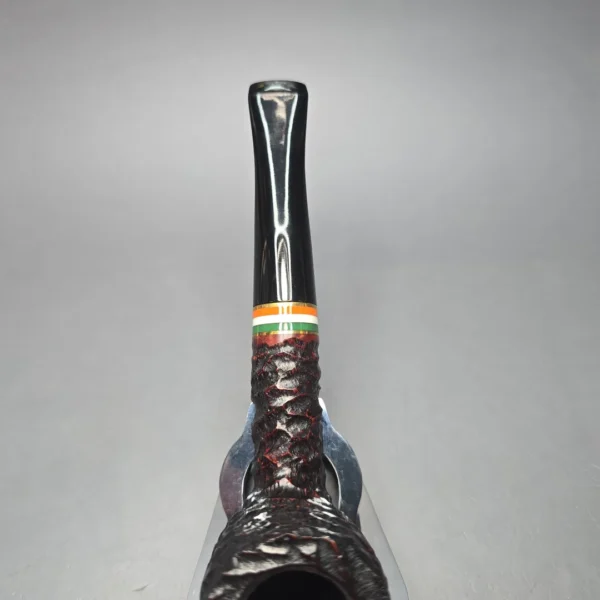 Peterson 2026 St Patrick's Day 107 Rusticated Billiard Briar Pipe, New - Image 8