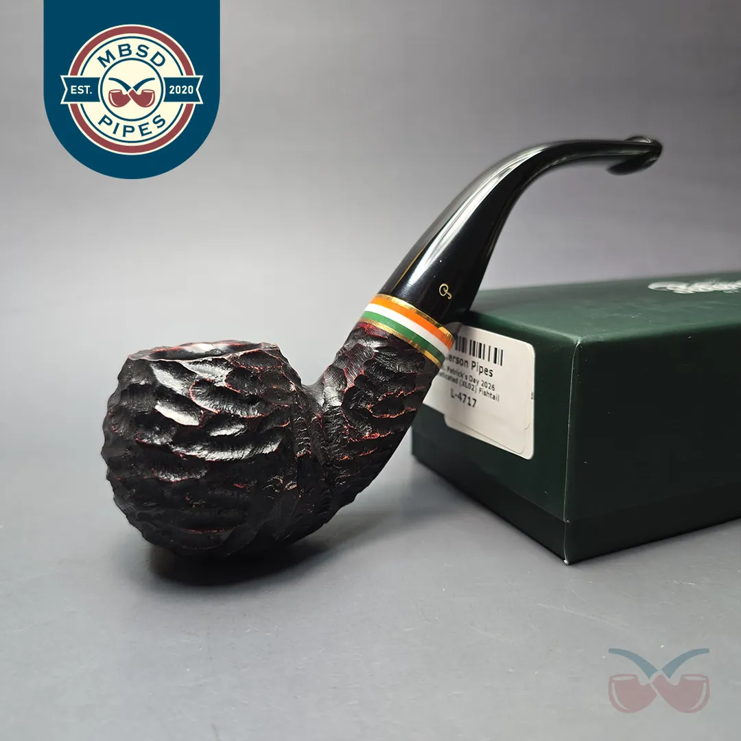 Peterson 2026 St Patrick's Day XL02 Rusticated Apple, Briar Pipe, New