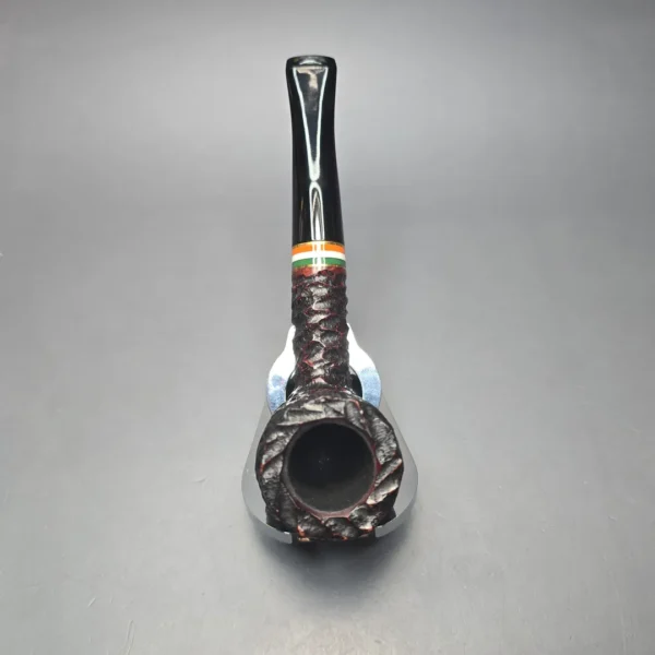 Peterson 2026 St Patrick's Day 107 Rusticated Billiard Briar Pipe, New - Image 9
