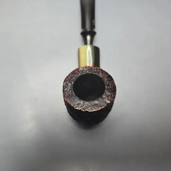 Savinelli Nonpareil 9408 Sandblasted Pickaxe w/ Horn Estate Briar Pipe, Italian Estates - Image 7