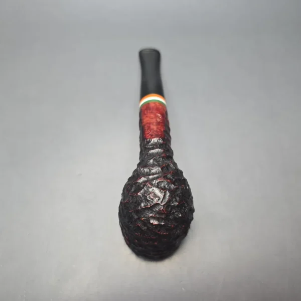 Peterson 2026 St Patrick's Day 107 Rusticated Billiard Briar Pipe, New - Image 10