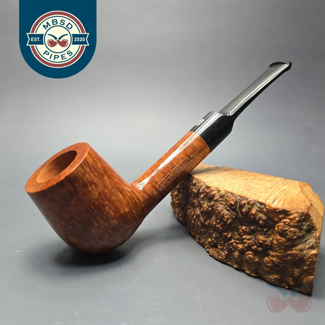 James Upshall P Grade Group 6 Smooth Billiard Estate Briar Pipe, Unsmoked
