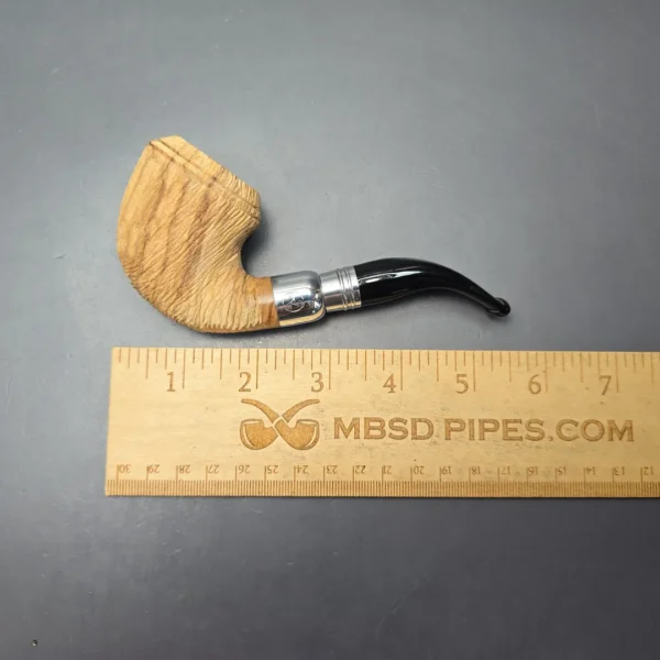 Rattray's Sanctuary Olive Brushed 15 Rhodesian Estate Pipe, Unsmoked, 9mm - Image 11