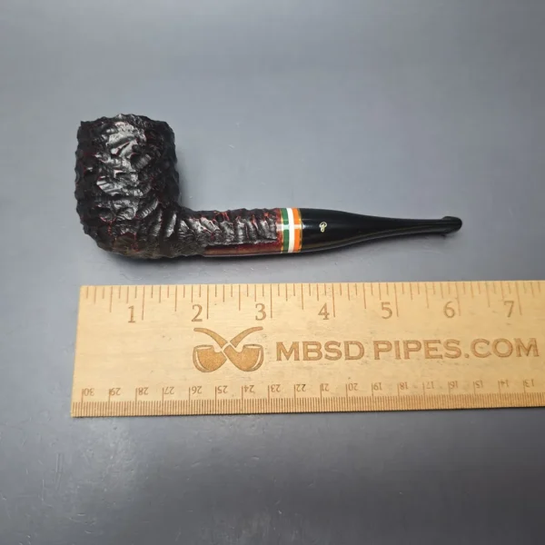 Peterson 2026 St Patrick's Day 107 Rusticated Billiard Briar Pipe, New - Image 12