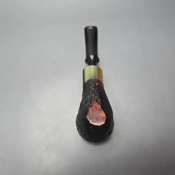 Savinelli Nonpareil 9408 Sandblasted Pickaxe w/ Horn Estate Briar Pipe, Italian Estates - Image 10