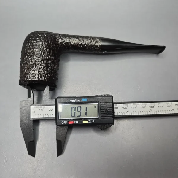 Ben Wade (Peter Wilson) Magnum Sandblasted Billiard Estate Briar Pipe, Unsmoked - Image 14