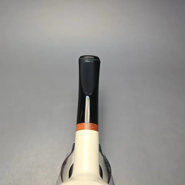 MBSD Meerschaum Deluxe Smooth "Whittler" Poker with Briar-Mortise (New) - Image 8