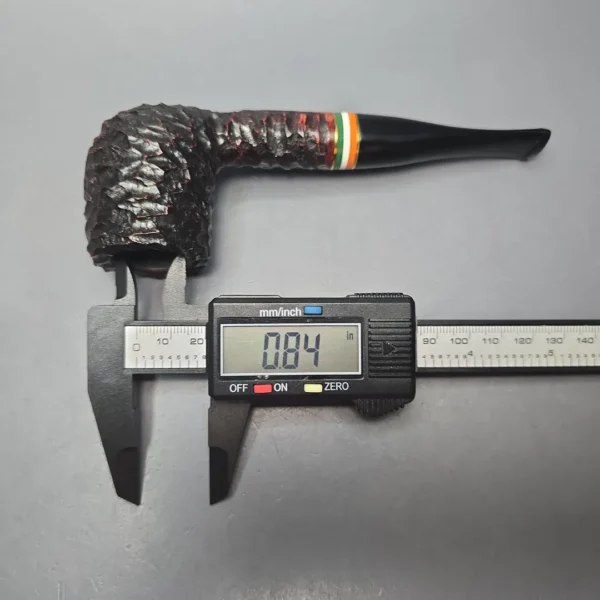 Peterson 2026 St Patrick's Day 107 Rusticated Billiard Briar Pipe, New - Image 13