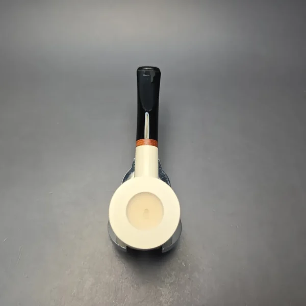 MBSD Meerschaum Deluxe Smooth "Whittler" Poker with Briar-Mortise (New) - Image 9